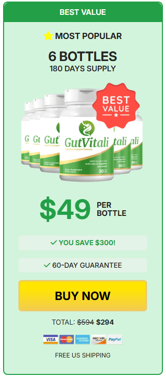 gutvitali 6 bottles price